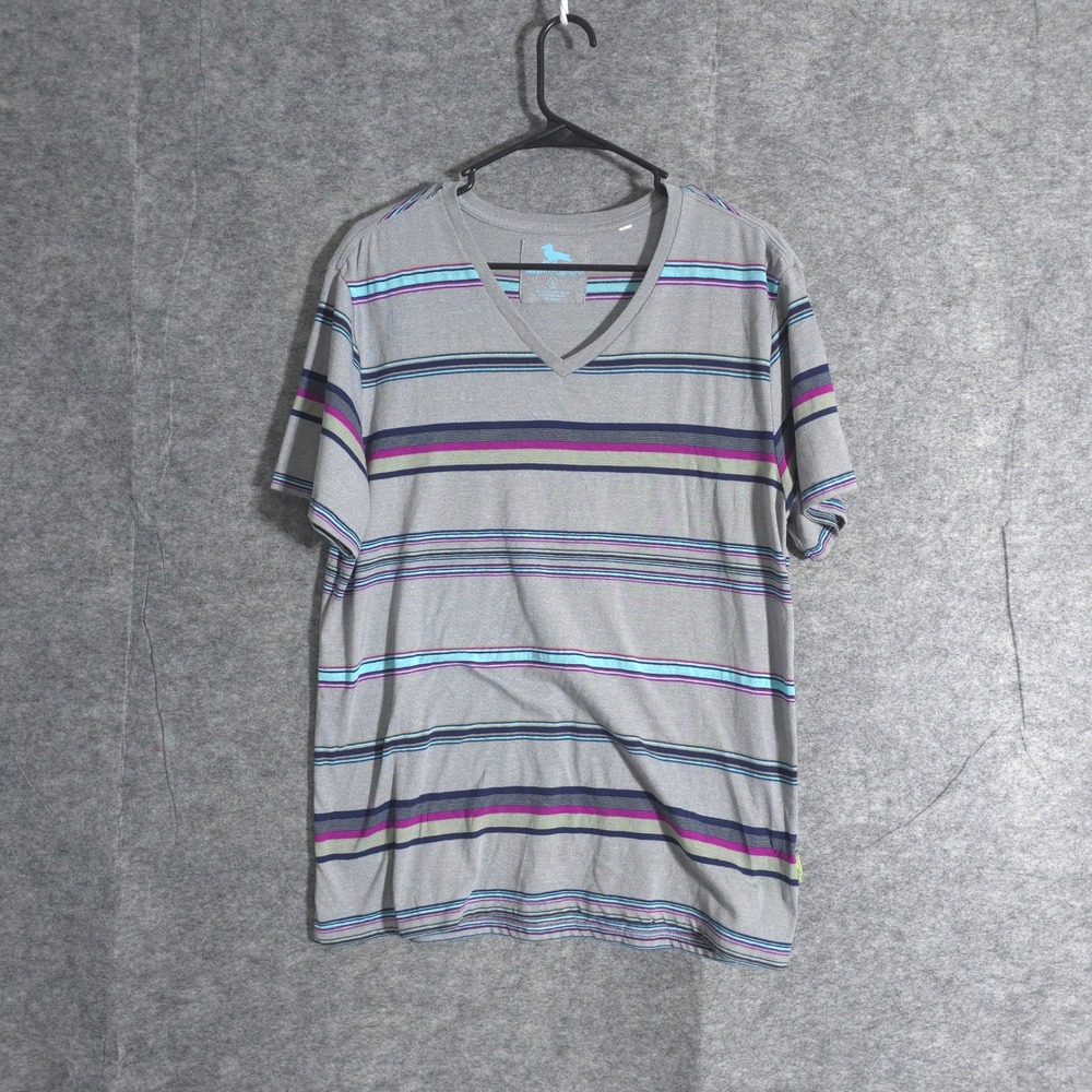 Modern Amusement Womens Striped V Neck T Shirt‎ Casual Top Short Sleeve